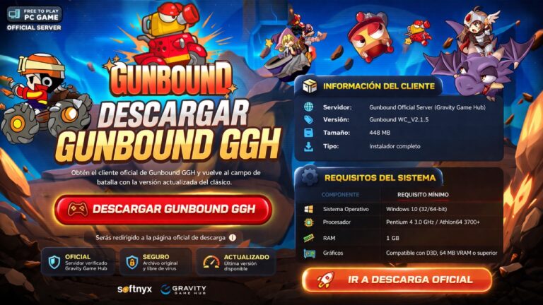 Descargar Gunbound Gravity Game Hub para PC